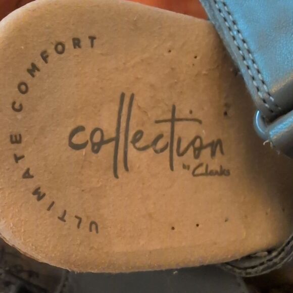 Collection by Clarks Women's Lafley Joy slingback leather sandals size 7.5 - Picture 6 of 8